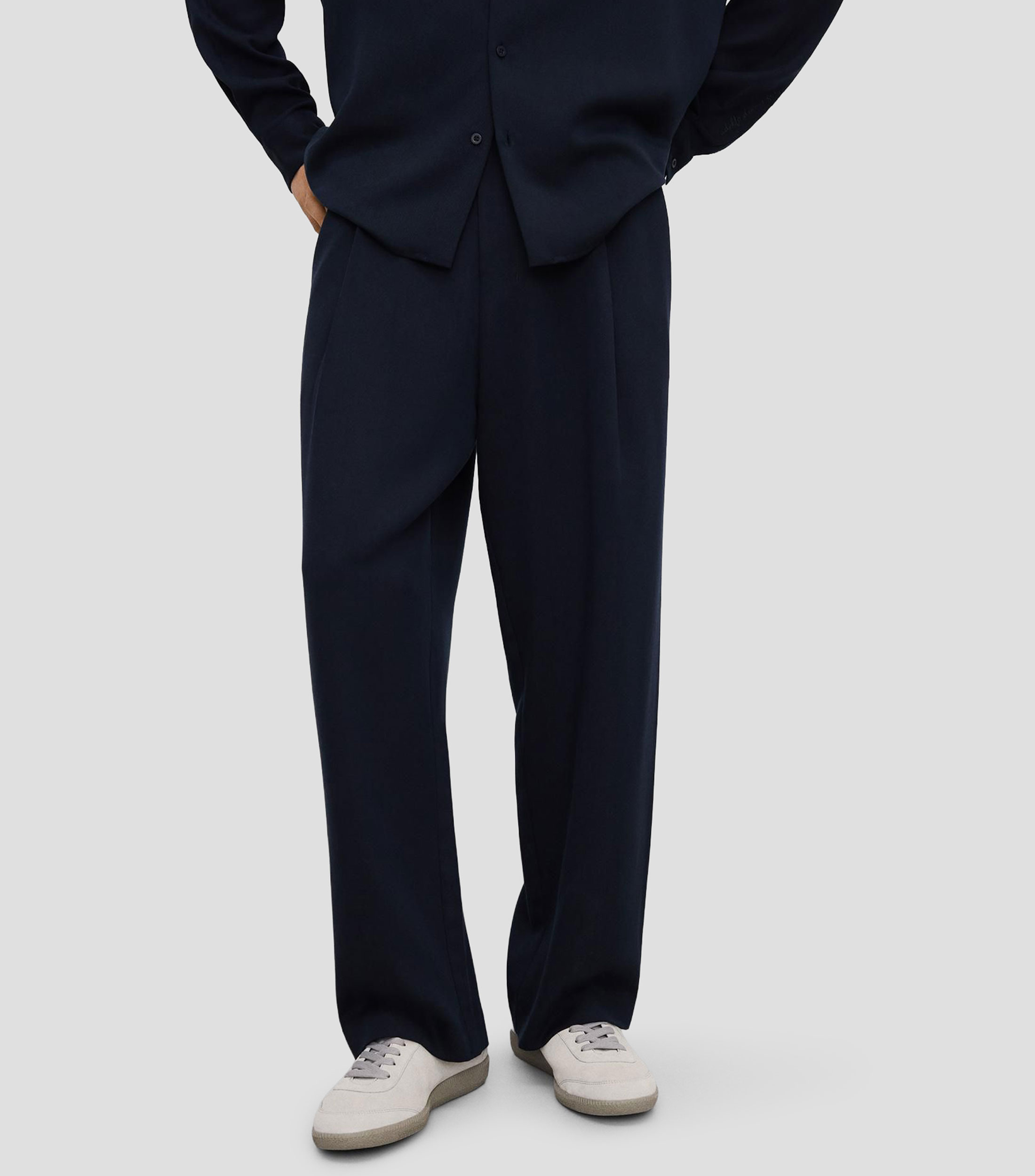 Pantalón oversized liso Hombre